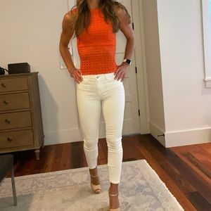 T Alexander Wang - Orange detailed tank - size S